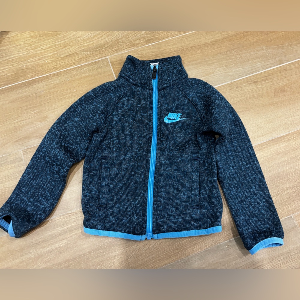 Nike blue zip-up sweater jacket for baby boy
